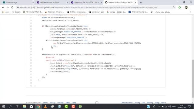 Make app With Sinch Free Call Like Whats up using Android Studio смотреть онлайн