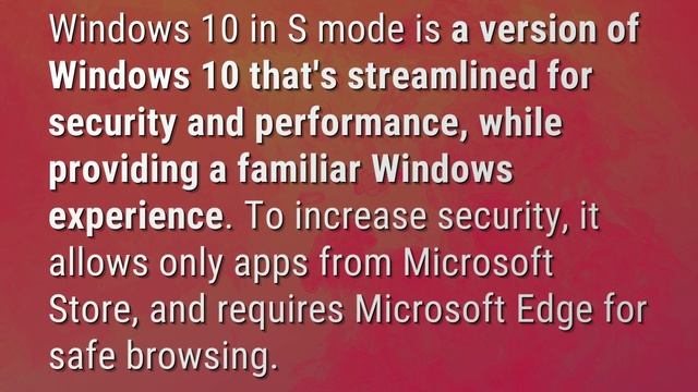 What is Windows S mode mean? смотреть онлайн