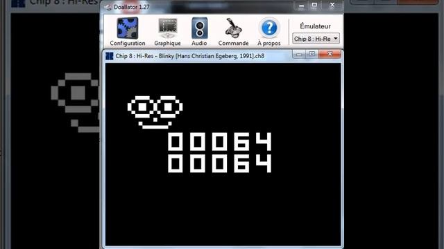 Blinky - CHIP 8 RCA - emulador Doallator 1.27 - probado Windows 7 x64 смотреть онлайн