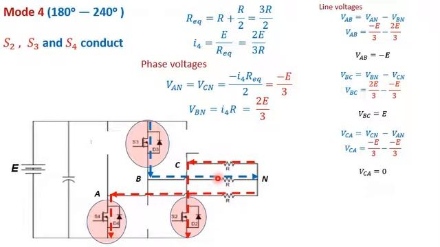 Lecture No 26 Three Phase inverter 180 conduction смотреть онлайн
