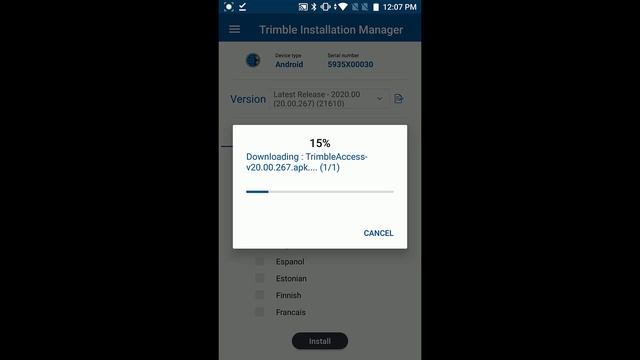 Installing Trimble Installation Manager and Trimble Access on a TDC600 Android Device смотреть онлайн