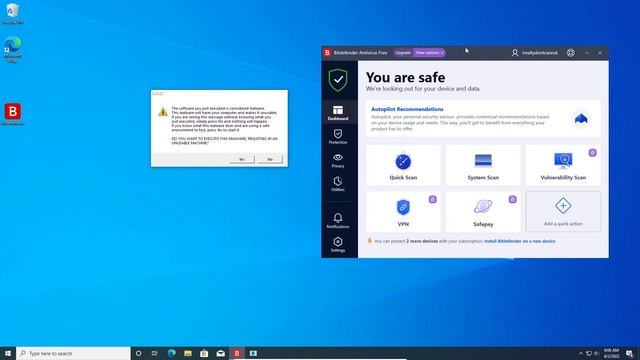 Testing The BitDefender Antivirus! смотреть онлайн