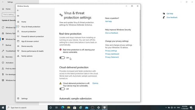 Windows 10 Real time turn on off смотреть онлайн