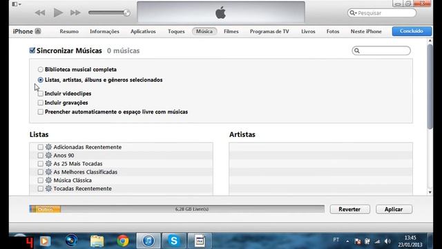 Como colocar musicas no Iphones via Itunes . смотреть онлайн