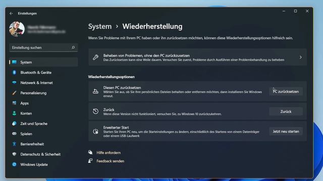 Windows 11 zurücksetzen! PC zurücksetzen und Windows 11 neu installieren! Ohne Datenverlust/CD! смотреть онлайн