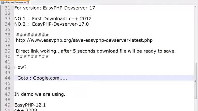 How to Inatall easyphp server? How to install Offline WebServer? смотреть онлайн