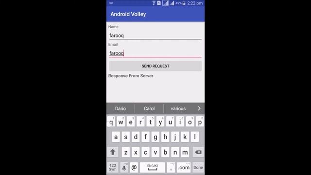 Android Volley Demo App смотреть онлайн