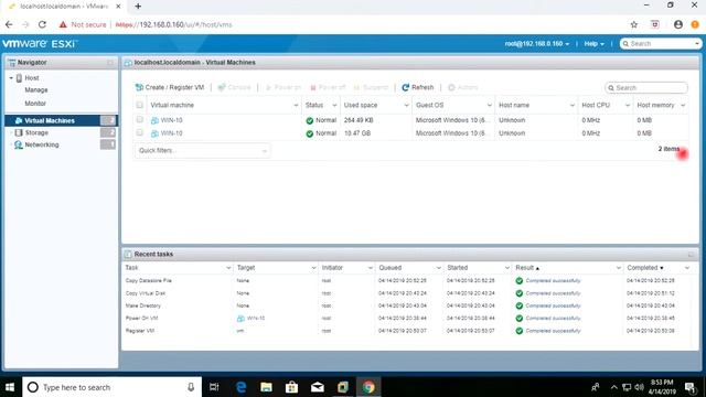 How to Clone Virtual Machine on VMware vSphere Hypervisor ESXi 6.7 смотреть онлайн