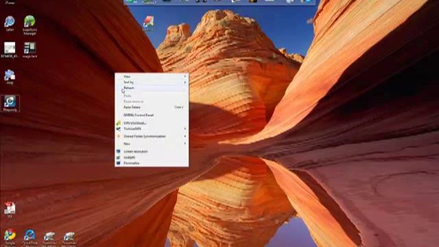 How To Resize Desktop Icon In Windows 7 or Vista смотреть онлайн