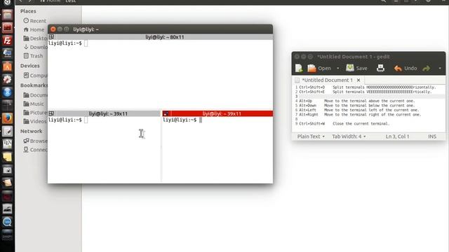 linux L1 terminator split and move between windows смотреть онлайн