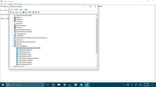 Intel Wireless AC 3160 slow speed fix смотреть онлайн