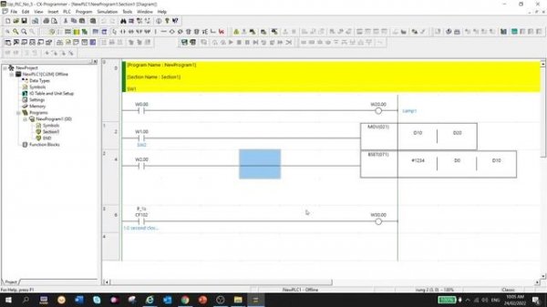 CX-Programmer Upload Download Backup Compares Restore CPU CP CJ Series #Omron