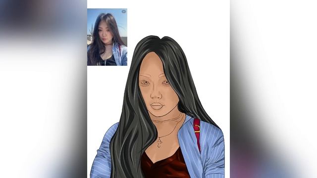 Portrait drawing, Digital, ipad pro, Art in Procreate смотреть онлайн