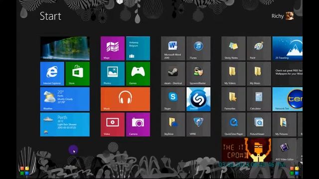 Windows 8 Metro Interface 1 - Intro смотреть онлайн