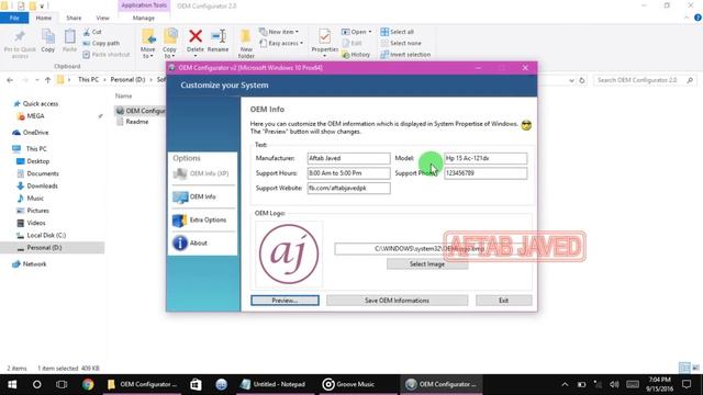 How to, Change OEM, of Windows, Change System Properties смотреть онлайн