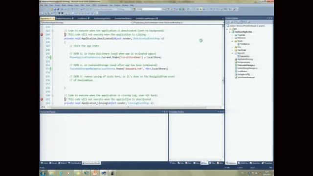 Windows Phone - Application Lifecycle, IsoStore and Local DB смотреть онлайн