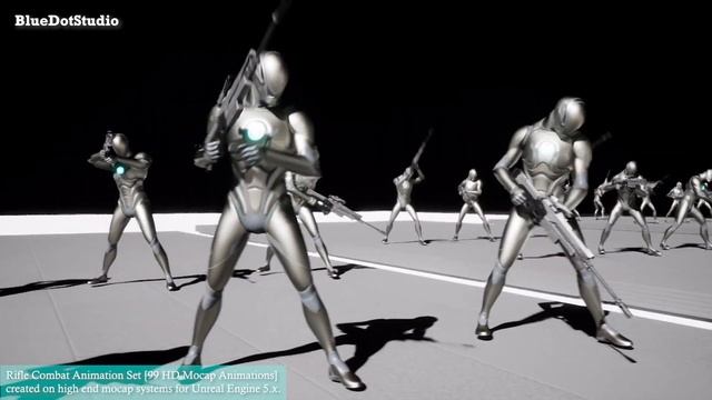 [UE5][99HD Mocap Animations] Rifle Combat Animation Set