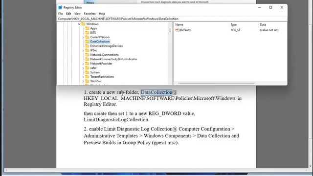 Limit Diagnostic Log Collection in Windows 11/10 смотреть онлайн