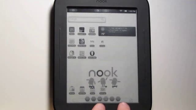 Rooted Nook Touch Review - eReading Apps, PDF, Web Browser, etc смотреть онлайн