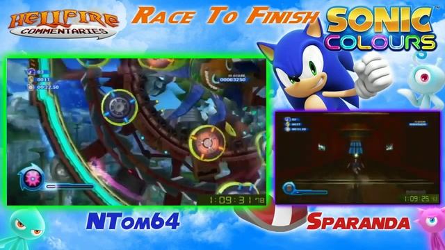 HellfireComms Livestream Race: Sonic Colours [NTom VS Spar] смотреть онлайн