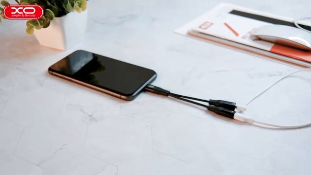 XO NB181B audio adapter Lightning to 3.5mm+Lightning смотреть онлайн