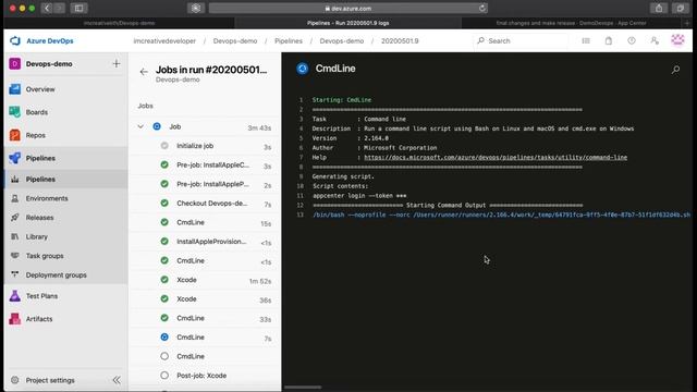 Demo of CI/CD pipeline for iOS application using Microsoft Azure and AppCenter смотреть онлайн