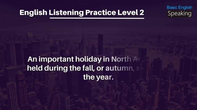 Listening Practice Level 2 - Improve Listening Skills - Learn To Speak English Fluently