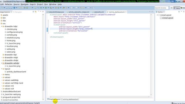 aula 5057 android4 Continuando projeto DashBoard para Telas de Abertura e Cabecalho смотреть онлайн
