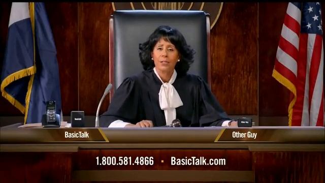 TV Spot - BasicTalk - Home Phone Service - The Judge - Save Up To $70 Up Front смотреть онлайн