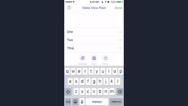 Tster iOS UI kit - Table View Plain смотреть онлайн