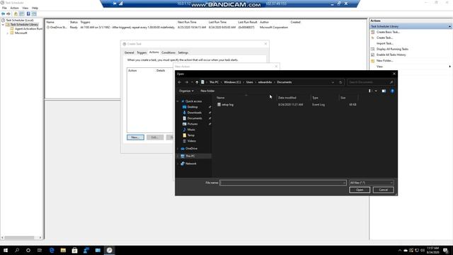 Windows 10:- Task scheduler and creating a task смотреть онлайн