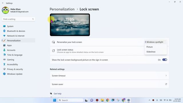 Personalize your Lock Screen Setting | Windows Spotlight | Pictures | Slideshow in Laptop смотреть онлайн
