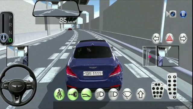 3D Driving Class Purple Bentley Road Blocked For All Cars смотреть онлайн