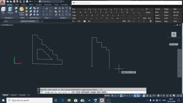 Autocad 3d window design # modern window 3D design смотреть онлайн