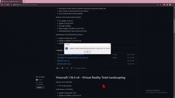 guide how to install vivecraft (vr minecraft)