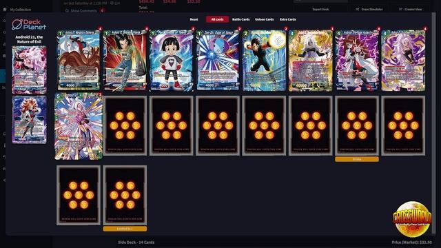2ND PLACE Android 21 Deck Profile - Top Cut Regional - Dragon Ball Super Card Game смотреть онлайн