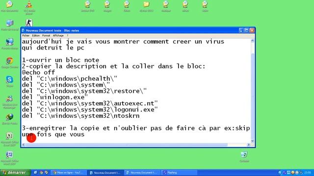 Tuto] comment creer un virus qui detruit le pc смотреть онлайн