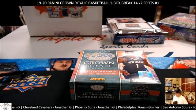 19-20 PANINI CROWN ROYALE BASKETBALL 1-BOX BREAK 14 x2 SPOTS #1 смотреть онлайн