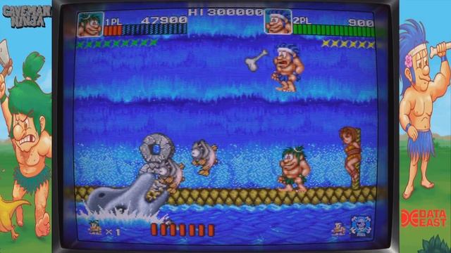 Joe & Mac - CAVEMAN NINJA ARCADE : Full Game смотреть онлайн