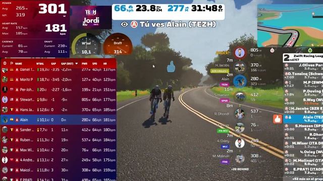 Zwift Racing League DIV. 2 Windows 11🚴Tehz Attacus🚴Two Bridges Loop смотреть онлайн