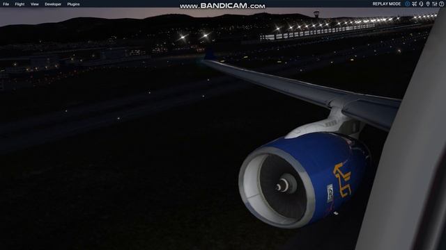 X-Plane 11/A330 eavning departure smirni (izmir) wing view. 2k смотреть онлайн