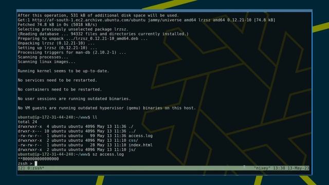 ZMODEM - ssh file transfer without scp смотреть онлайн