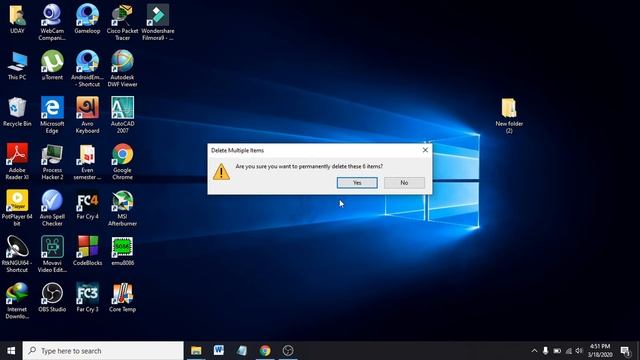 Windows 10 - How to Empty Recycle Bin смотреть онлайн