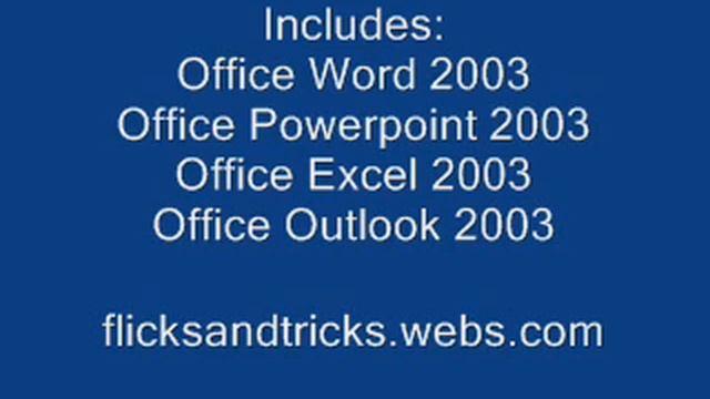 Free Office 2003 Professional смотреть онлайн