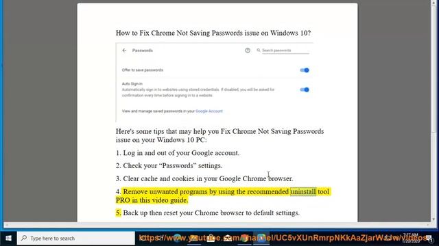 Fix Chrome Not Saving Passwords on Windows 10/8/7 (2020 Tips) смотреть онлайн