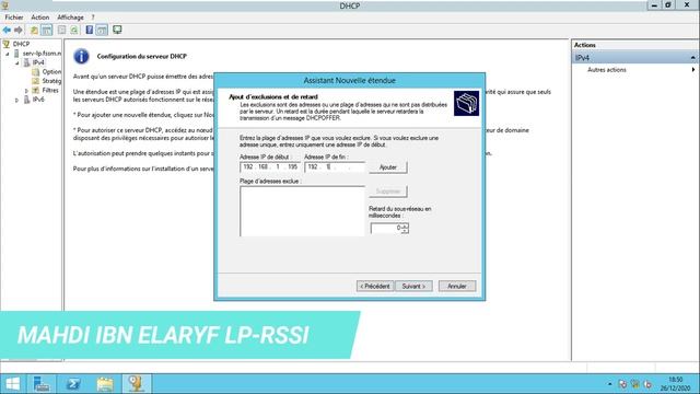 ADMINISTRATION SOUS WINDOWS SERVER 2016  : 3_Configuration DHCP