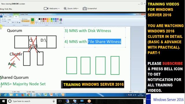 Failover Clustering on Windows Server 2016, FULL DETAIL(Step by Step ) PART-2 смотреть онлайн