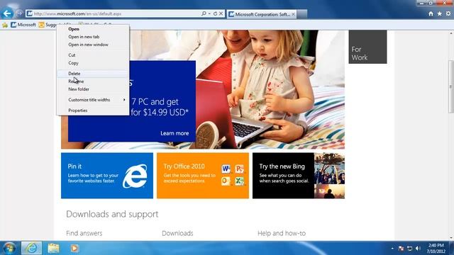 Learn Windows 7 - Internet Explorer Toolbars смотреть онлайн