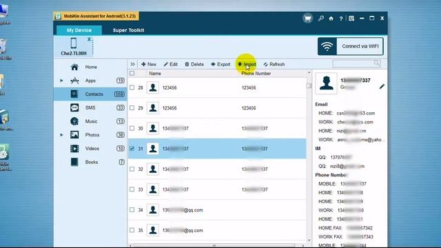 Android Contact Manager - How to Import Contacts from Computer to Android смотреть онлайн