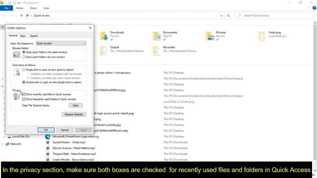 Clear Quick access History or recent files in windows смотреть онлайн